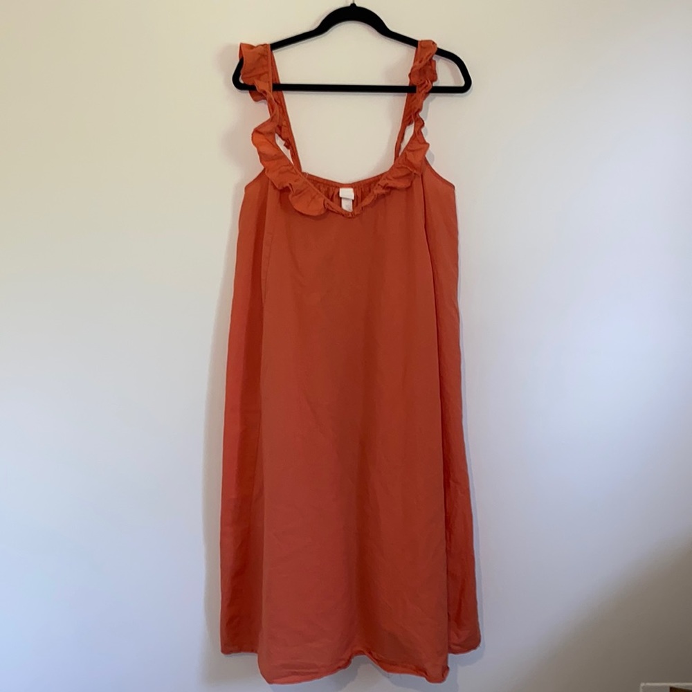 H&M soft orange sundress size L